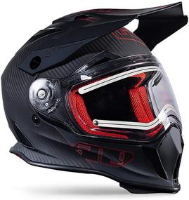 img 3 attached to 🔥 Discover the Cutting-Edge 509 Delta R3 Carbon Fiber Ignite Helmet in Red - Size Medium