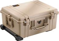 pelican 1610 camera case - desert tan (with pick n pluck foam) logo