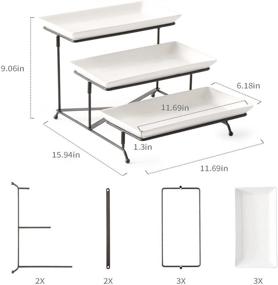 img 3 attached to 🍽️ Revolutionary Collapsible Porcelain Platters: Enhanced Durability for Elegant Presentations