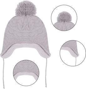 img 2 attached to Hicdaw Toddler Knitted Beanie Gloves - Girls' Accessories with Enhanced SEO