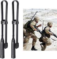 📻 bingfu 2-pack foldable cs tactical ham radio antenna - dual band vhf uhf 136-520mhz, 18.5-inch antenna for kenwood baofeng bf-f8hp uv-5r uv-82 bf-888s gt-3 handheld two-way radio walkie talkie - sma female logo