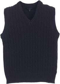 img 3 attached to 🧥 Gioberti Boys' Soft 100% Cotton V-Neck Cable Knit Sweater Vest