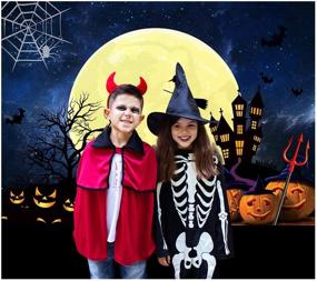 img 2 attached to 🎃 SJOLOON Halloween Backdrop: Large Moon & Horrible Pumpkin Photography Background - Scary Party Decoration Banner, Studio Props, Photo Booth - Size: 11750 (7x5FT)