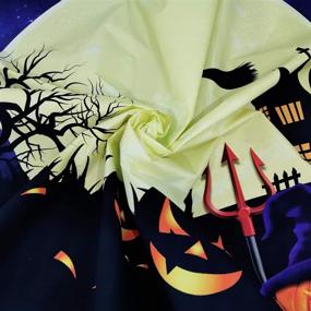 img 1 attached to 🎃 SJOLOON Halloween Backdrop: Large Moon & Horrible Pumpkin Photography Background - Scary Party Decoration Banner, Studio Props, Photo Booth - Size: 11750 (7x5FT)