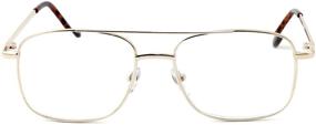 img 3 attached to 🕶️ Calabria 8151 Men's Metal Aviator Reading Glasses: Lightweight & Comfortable