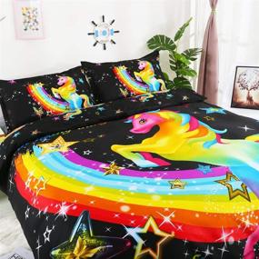 img 3 attached to Dthome Rainbow Unicorn Comforter Pillowcases