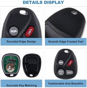 img 1 attached to 🔑 ECCPP Keyless Entry Remote Key Fob Replacement for Buick, Chevy Silverado, GMC, Pontiac, Saturn, Oldsmobile, Cadillac Escalade Series ABO1502T 16245100 16207901: Find Your Perfect Remote Replacement