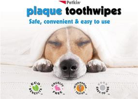 img 2 attached to 🐶 Natural Formula Petkin Plaque Toothwipes - Fresh Mint Wipes for Dental Care, Fresh Breath & Healthy Teeth - Convenient & Easy to Use Oral Care Wipes for Dogs, Cats, Puppies & Kittens