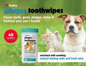 img 3 attached to 🐶 Natural Formula Petkin Plaque Toothwipes - Fresh Mint Wipes for Dental Care, Fresh Breath & Healthy Teeth - Convenient & Easy to Use Oral Care Wipes for Dogs, Cats, Puppies & Kittens