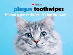 img 1 attached to 🐶 Natural Formula Petkin Plaque Toothwipes - Fresh Mint Wipes for Dental Care, Fresh Breath & Healthy Teeth - Convenient & Easy to Use Oral Care Wipes for Dogs, Cats, Puppies & Kittens