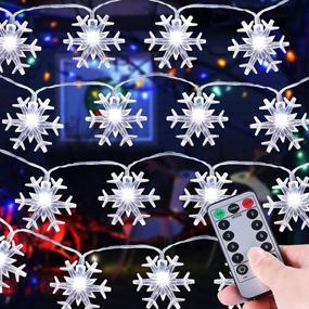 img 1 attached to Christmas Operated Waterproof Decoration Snowflake Seasonal Decor