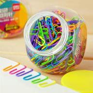 📎 vibrant vinyl coated small paper clips: assorted 28mm colorful pack of 200 for school and office by coideal логотип