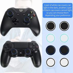 img 1 attached to 🎮 Complete Xbox One Repair Kit: 28 Pieces Analog Joystick Thumbstick Silicone Cap Cover with T6 T8 Torx Screwdriver and 3D Joysticks - Including 8 Thumbstick Caps & Silicone Cap Covers