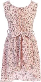 img 2 attached to Ideal Sleeveless Button Birthday Jumpsuits & Rompers for Little Girls by IGirlDress