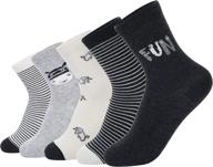 🧦 premium athletic socks for toddlers: pack of 5 pairs for boys and girls logo