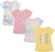 👚 4-piece stylish t-shirt girls' summer fashion clothing, tops, tees & blouses logo