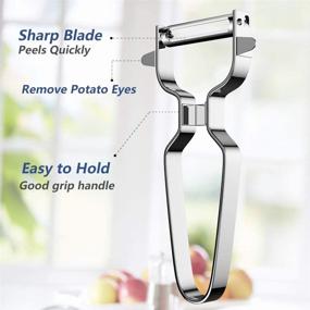 img 3 attached to 🥕 Premium Stainless Steel Y Peeler - Effortlessly Peel and Clean Vegetables, Fruits, and More with this Kitchen Essential