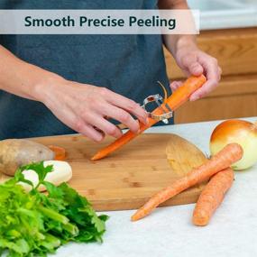 img 1 attached to 🥕 Premium Stainless Steel Y Peeler - Effortlessly Peel and Clean Vegetables, Fruits, and More with this Kitchen Essential