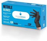 🧤 5.5 mil extra thick csp black nitrile gloves - disposable, powder-free, and latex-free logo
