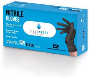 img 3 attached to 🧤 5.5 Mil Extra Thick CSP Black Nitrile Gloves - Disposable, Powder-Free, and Latex-Free