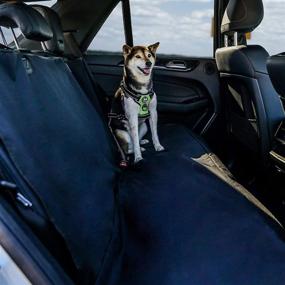 img 2 attached to 🐾 BarksBar Original Pet Seat Cover for Cars: Black, Water Resistant & Hammock Convertible - A Versatile Must-Have for Pet Owners on the Go!