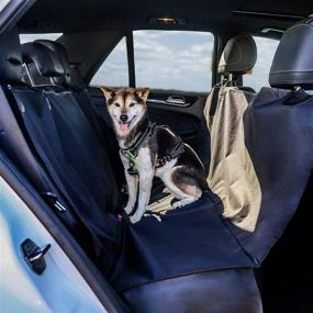 img 1 attached to 🐾 BarksBar Original Pet Seat Cover for Cars: Black, Water Resistant & Hammock Convertible - A Versatile Must-Have for Pet Owners on the Go!