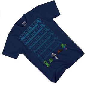 img 2 attached to Minecraft Boys Video Game T Shirt Boys' Clothing for Tops, Tees & Shirts