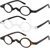 set of 3 professor reading glasses for men and women - quality fashion eyewear for reading logo