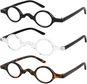 img 4 attached to Set of 3 Professor Reading Glasses for Men and Women - Quality Fashion Eyewear for Reading