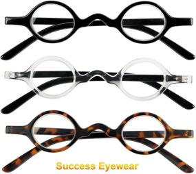 img 3 attached to Set of 3 Professor Reading Glasses for Men and Women - Quality Fashion Eyewear for Reading