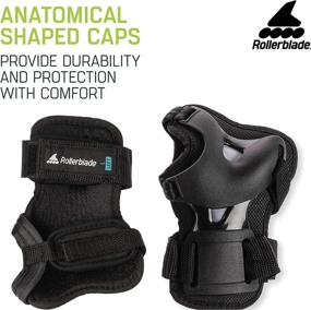 img 2 attached to Rollerblade Skate Gear: Unisex Wrist Pad Protective Gear for Multi Sport Protection in Black