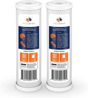 🌴 enhance your water filtration with aquaboon 2 pack micron coconut cartridges logo