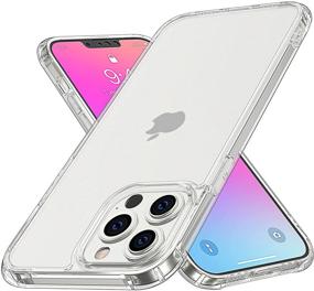 img 4 attached to 📱 WRJ iPhone 13 Pro Max Case - Zero Fingerprints 9H Matte Glass Back, Anti-Scratch Shockproof, Crystal Clear Phone Case with Non-Yellowing Finish - Slim Thin Design