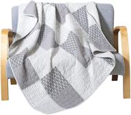 soul & lane in the mist – 🛏️ 50x60 cotton patchwork bedding quilted throw for couch and bed logo