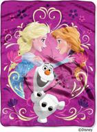 👨 disney's frozen 'happy family' micro raschel throw - the northwest company, 46x60 inches logo