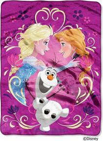 img 1 attached to 👨 Disney's Frozen 'Happy Family' Micro Raschel Throw - The Northwest Company, 46x60 inches