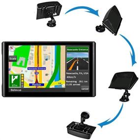 img 3 attached to 🗺️ Latest 2021 Map 7-inch Touch Screen Car GPS: GPS Navigation for Car with Voice Turn Direction Guidance, Speed & Red Light Warning, North America Lifetime Map and Free Updates