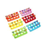 🦶 24-piece zmoi premium colorful heart toe separators - cute design for kids - super soft & durable logo