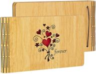 📸 csdym forever wooden cover photo album - holds 50 pictures, ideal gift for loved ones! logo