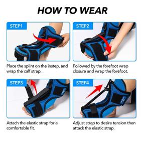 img 3 attached to 👣 Ultimate Foot Brace for Plantar Fasciitis Night Splint – Premium Orthotic Socks for Both Feet – Effective Pain Relief – Ideal for Achilles Tendonitis – Innovative 5D Mesh – Skin-Friendly and Enduring