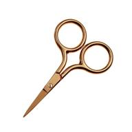 🔪 motanar gold curved facial hair scissors – nose, eyebrow, beard, eyelashes, ear hairs, and moustache trimmer with straight point logo