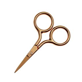 img 4 attached to 🔪 Motanar Gold Curved Facial Hair Scissors – Nose, Eyebrow, Beard, Eyelashes, Ear Hairs, and Moustache Trimmer with Straight Point