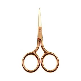 img 3 attached to 🔪 Motanar Gold Curved Facial Hair Scissors – Nose, Eyebrow, Beard, Eyelashes, Ear Hairs, and Moustache Trimmer with Straight Point