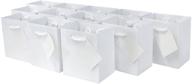 🎁 versatile pack of 12 extra small white gift bags for birthdays, parties, showers, weddings - 4x2.75x4.5 inches logo