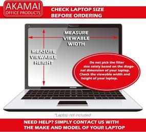 img 3 attached to 📱 Akamai Office Products 12.5 Inch Blue Light Screen Protector | Laptop Anti Glare | 12.5" Widescreen (16:9) | Anti Glare