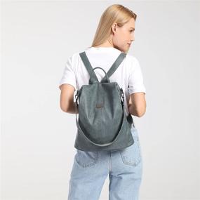 img 3 attached to 🎒 Stylish Leather Shoulder Backpack - Women's Satchel Handbags, Wallets & Satchels