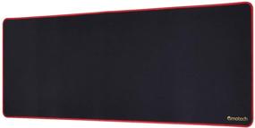 img 4 attached to Cimetech Large Gaming Mouse Pad: Premium-Textured, Waterproof Mousepad with Non-Slip Rubber Base – Red Black, 31.5×11.8×0.15 inches