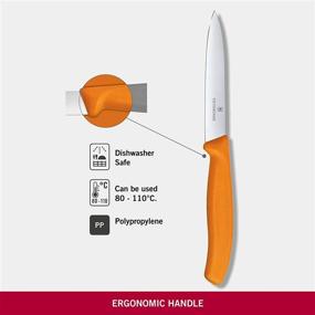 img 2 attached to 🍊 Victorinox Swiss Classic Orange Paring Knife, 3.9-inch