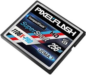 img 1 attached to 💾 PixelFlash Supersport 1106X Pro CompactFlash Memory Card: High-Speed Transfer up to 167MB/s, Ideal for Photo and Video Storage (256GB)