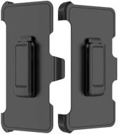 premium replacement holster belt clip for samsung galaxy a21 case - 2 pack protective belt clip holsters for a21 cover - black belt clip (not for stand alone use) logo